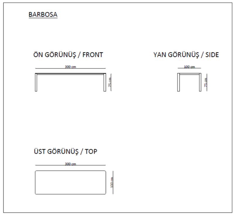 Barbosa Toplantı Masası - Görsel 3