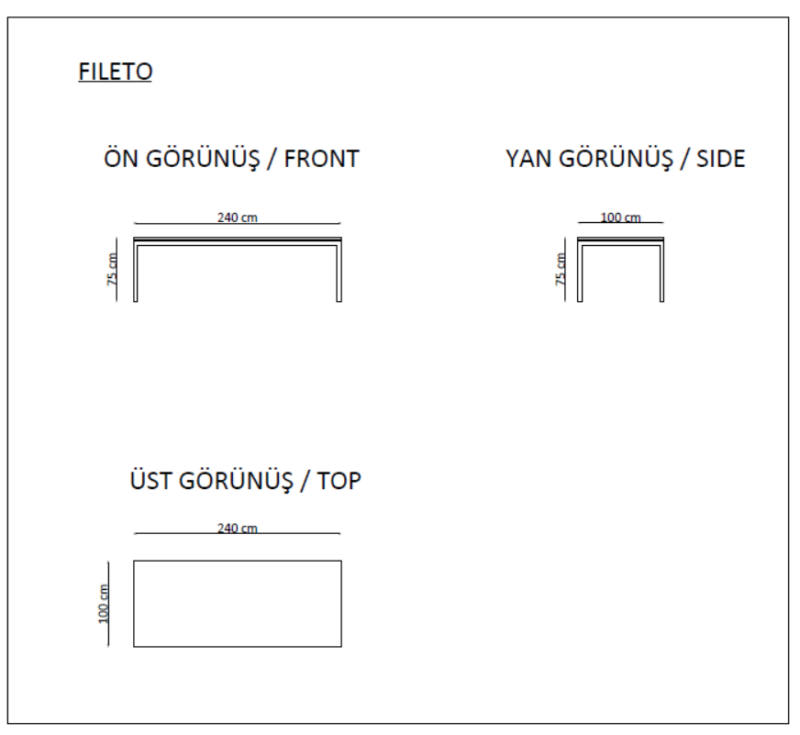 Fileto Toplantı Masası - Görsel 3