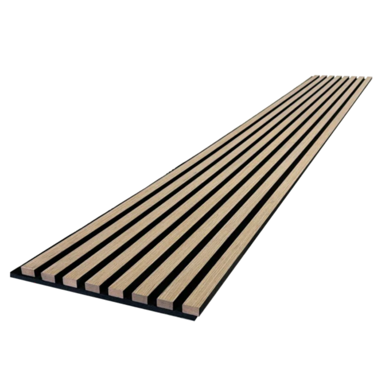 Ahşap Çıtalı Duvar Paneli - Naturel Meşe