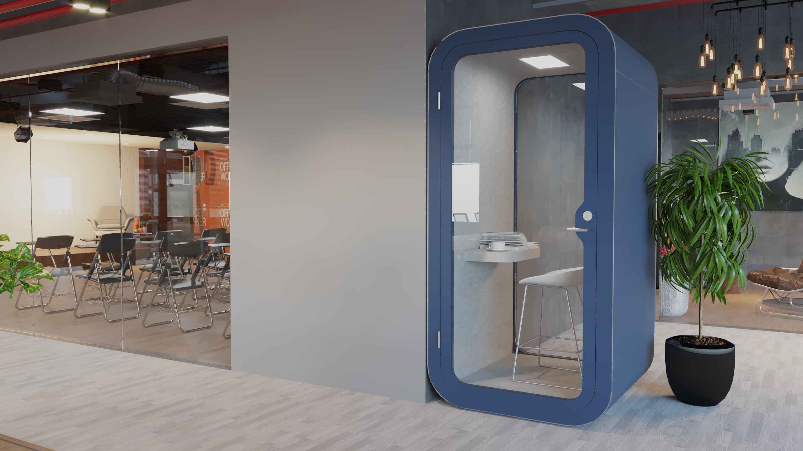 Mod Tasarım | Cuby Tekli Phone Booth Akustik Kabinler