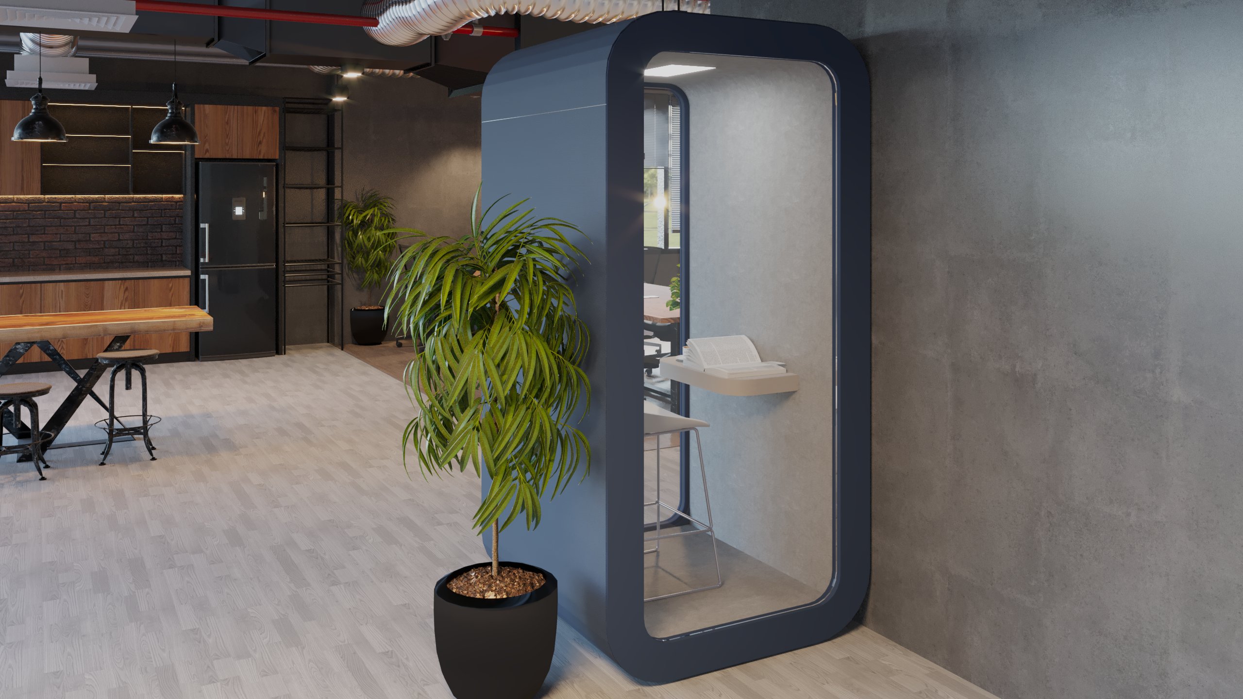 Mod Tasarım | Cuby Tekli Phone Booth Akustik Kabinler