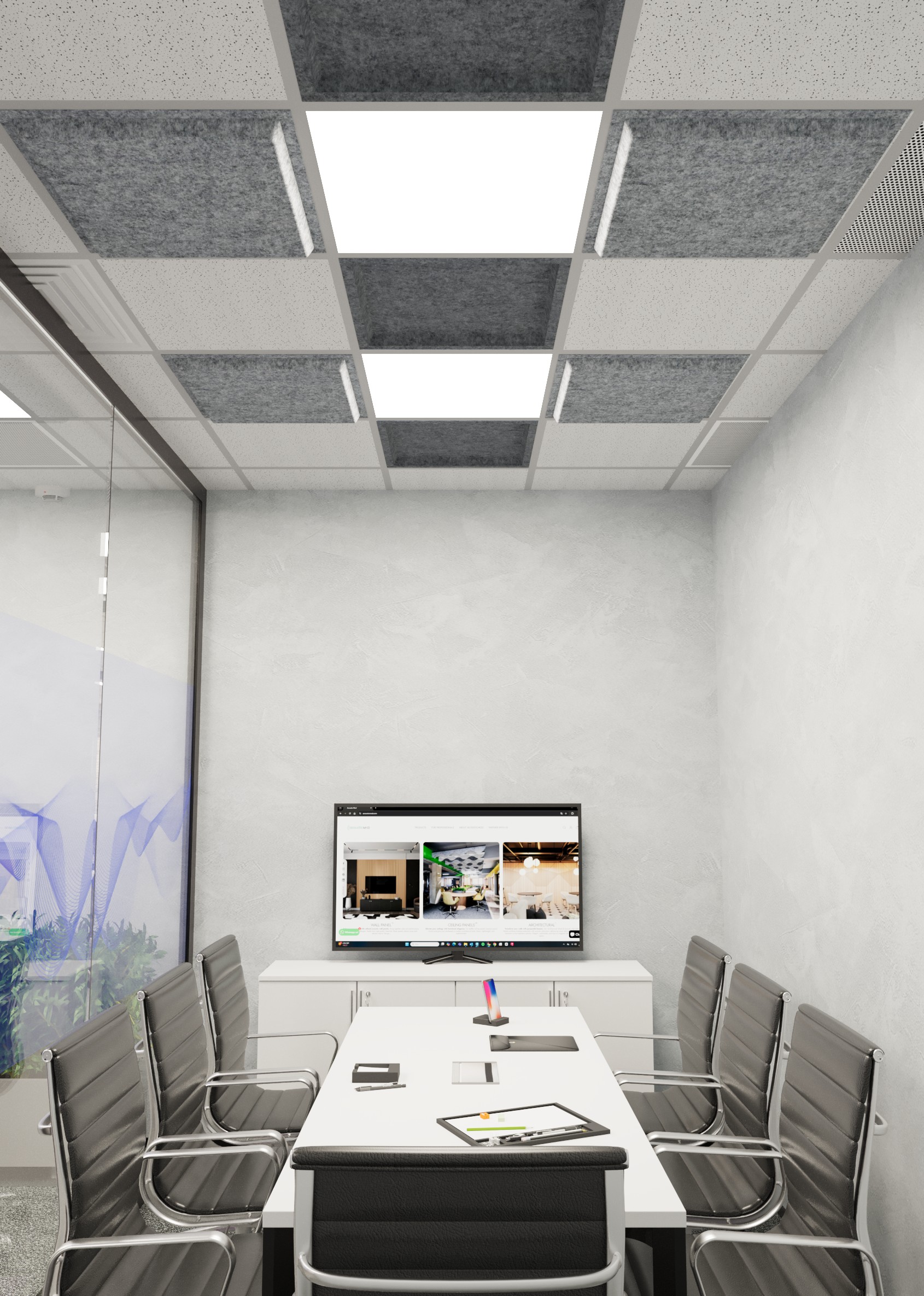 MADE BASE AKUSTİK TAVAN PANELİ